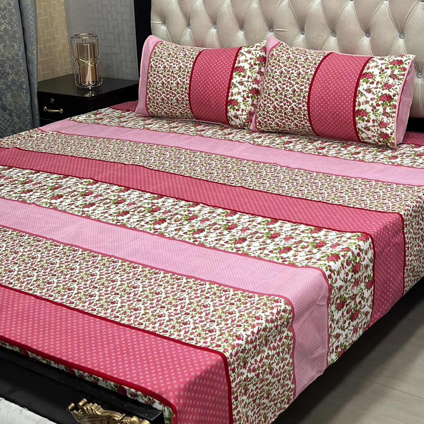 ๐ฏ๐ Bed sheet Cotton Satin King size (95*90) Premium Quality