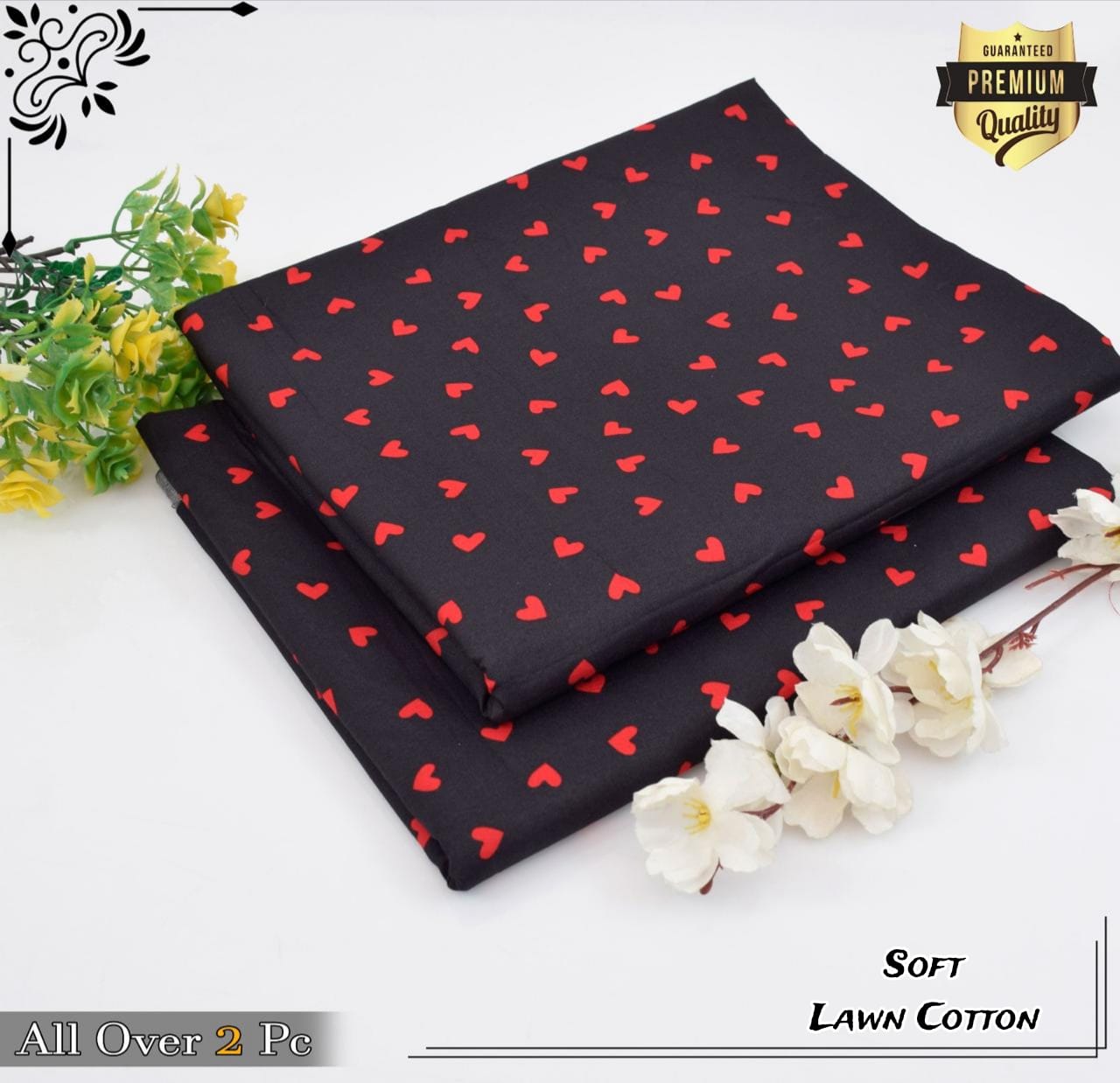 Rooma 2Pcs Soft Cotton Lawn Life Time Guaranteed