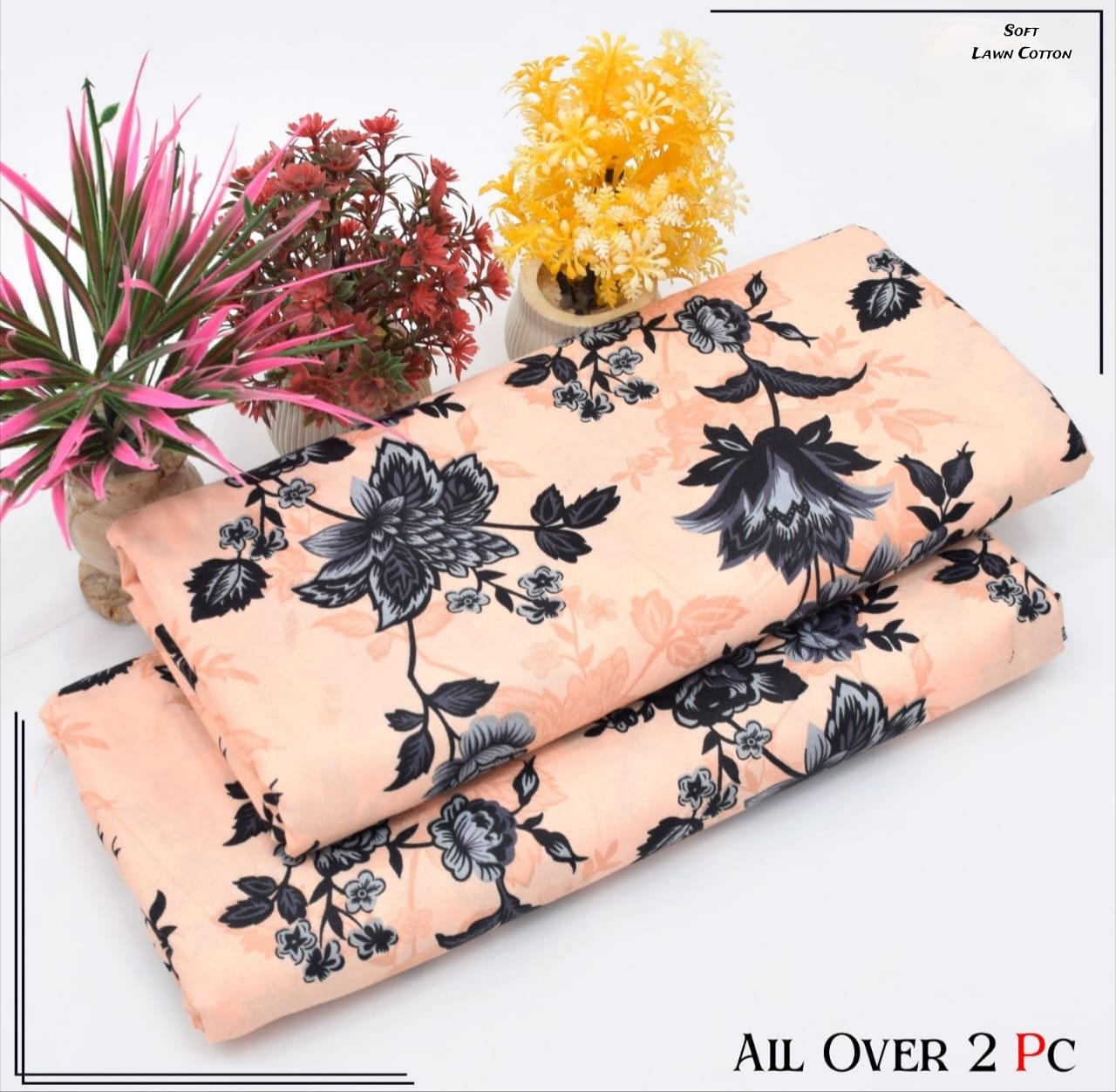 Rooma 2Pcs Soft Cotton Lawn Life Time Guaranteed