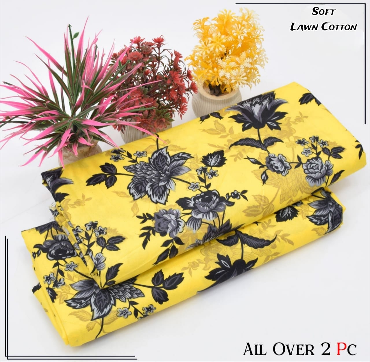 Rooma 2Pcs Soft Cotton Lawn Life Time Guaranteed