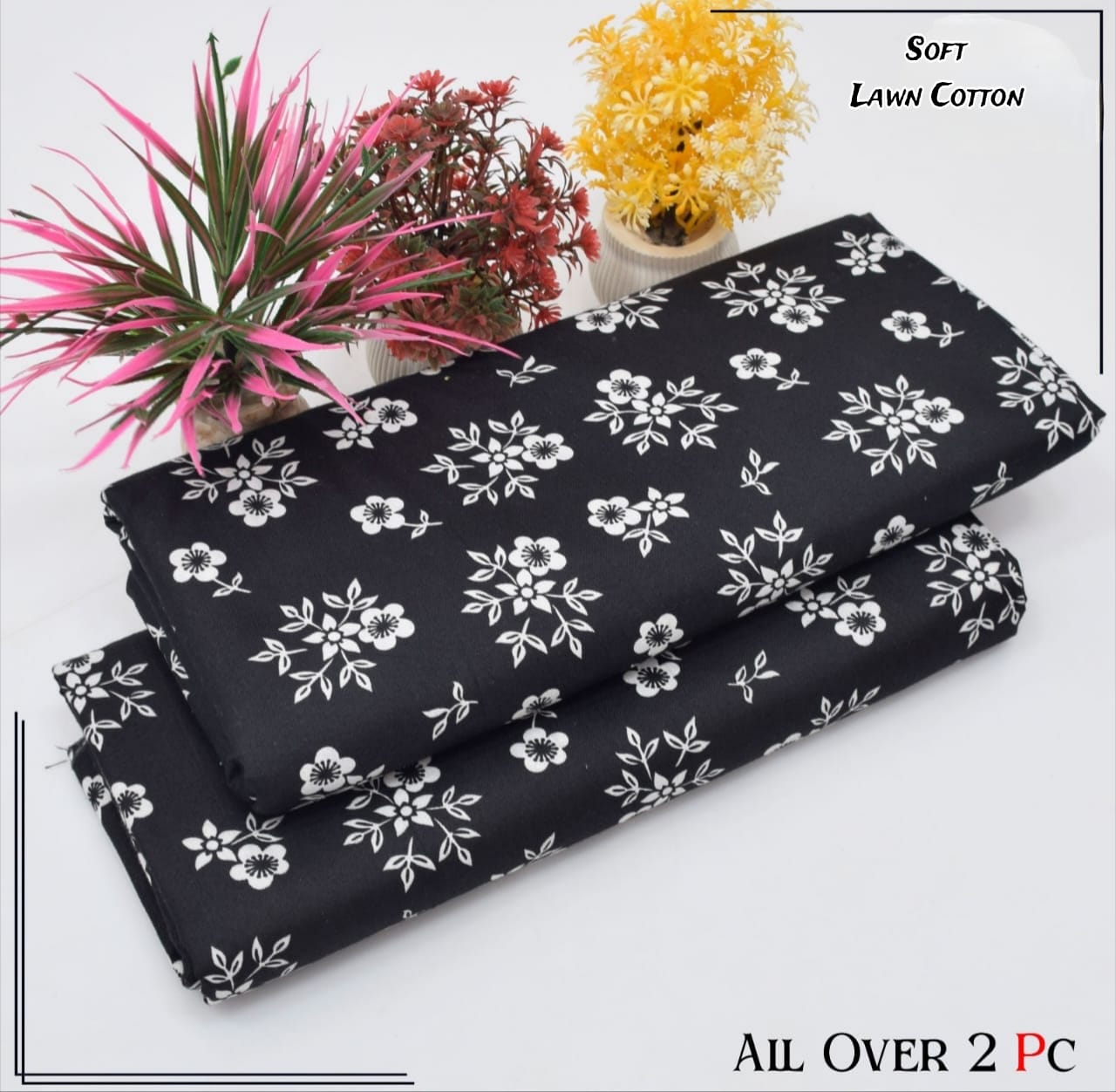 Rooma 2Pcs Soft Cotton Lawn Life Time Guaranteed