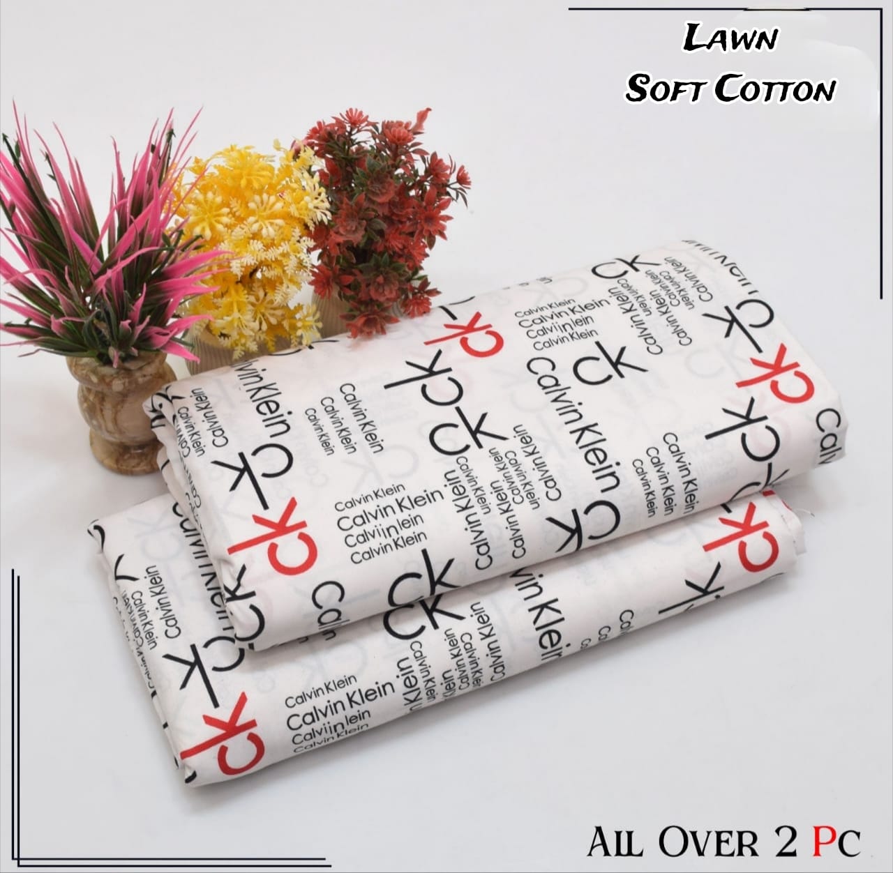 Rooma 2Pcs Soft Cotton Lawn Life Time Guaranteed