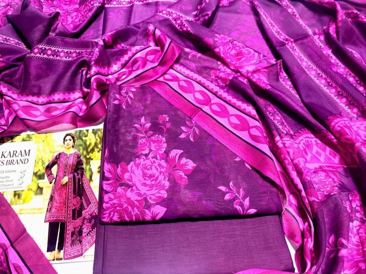 Unstitched Alkaram Lawn 3PC'S