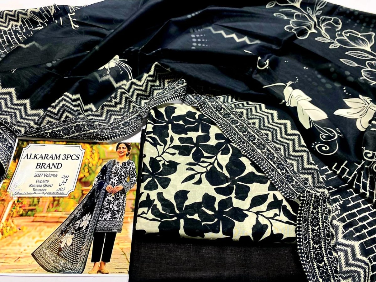 Unstitched Alkaram Lawn 3PC'S