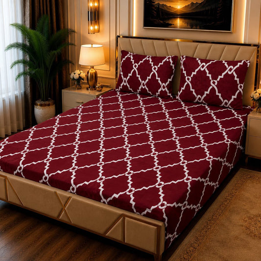 Fleece Bedsheet 3pc-Double Bed