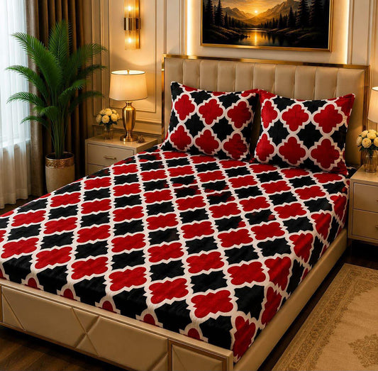 Fleece Bedsheet 3pc-Double Bed