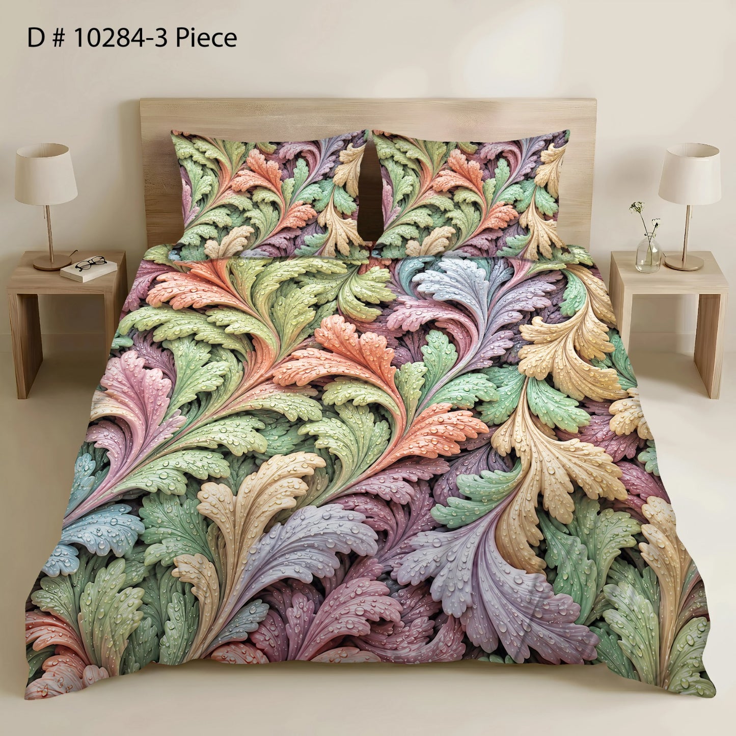 BEDIOR 3PCS DIGITAL 5D BED SHEET SET