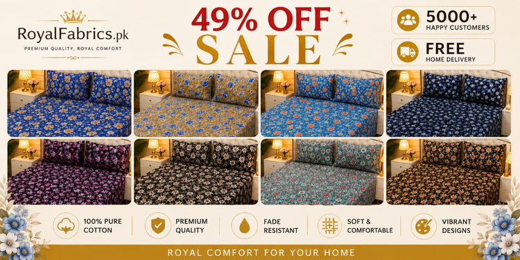 7D Digital Print Cotton Bedsheets