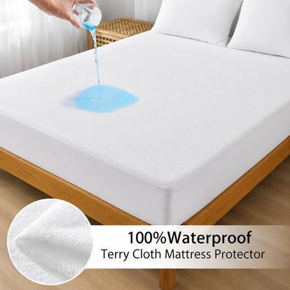 Waterproof Mattress Cover (Protector) White