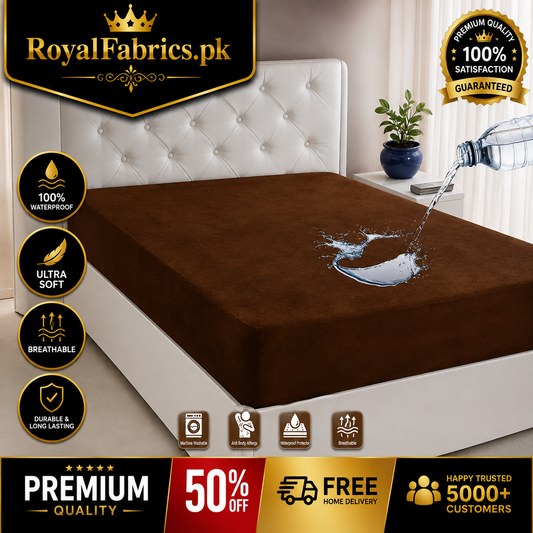 Waterproof Mattress Cover (Protector) BROWN