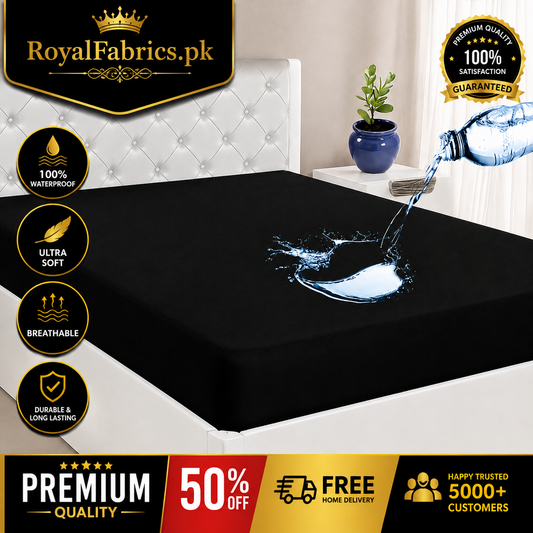 Waterproof Mattress Cover (Protector) BLACK