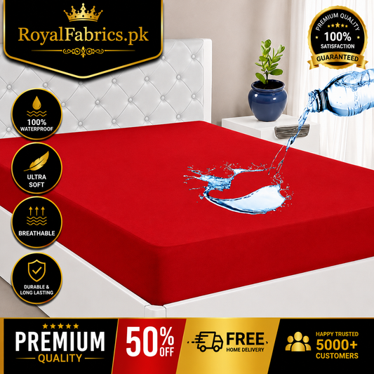 Waterproof Mattress Cover (Protector) RED
