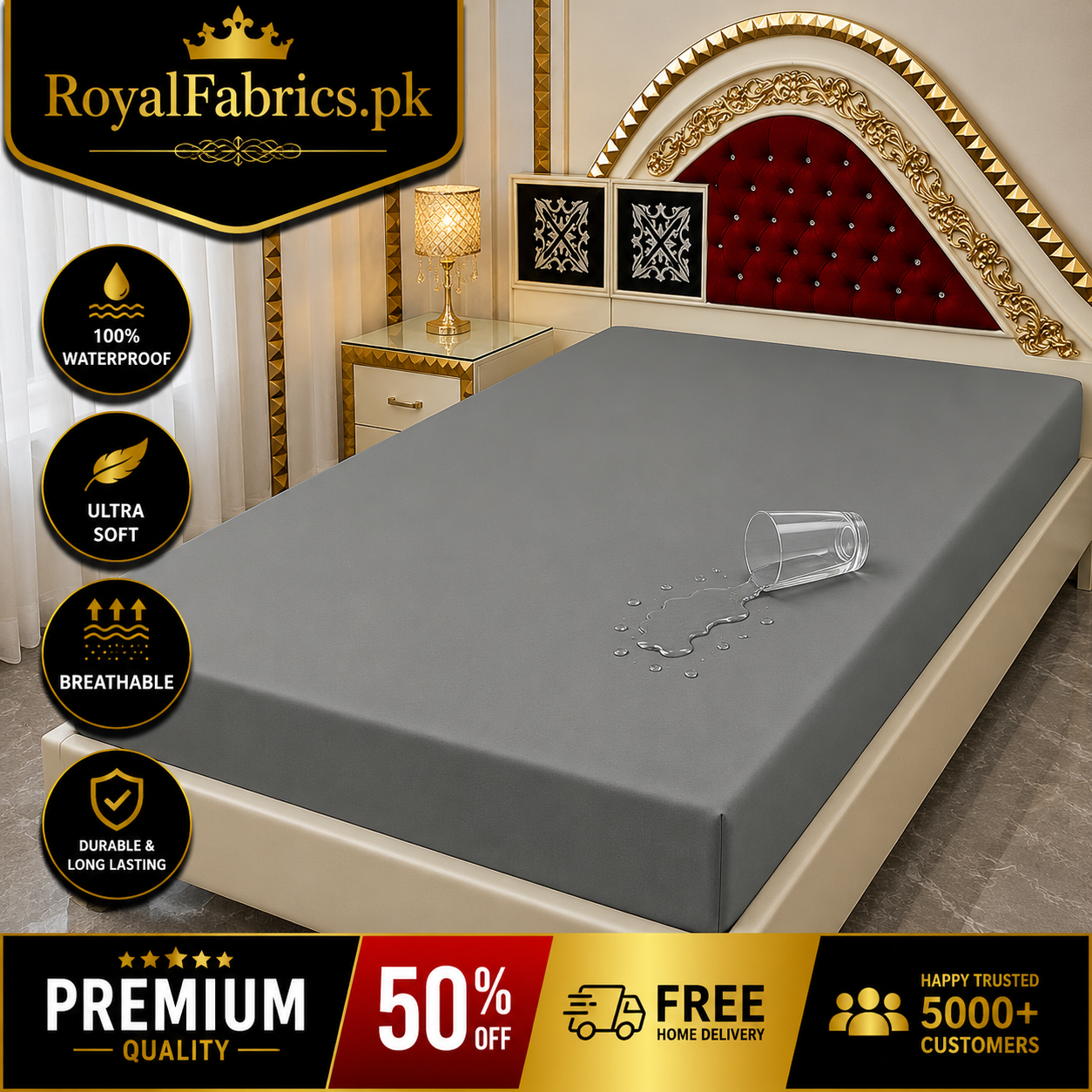 SINGLE WATERPROOF MATTRESS Protector (Cover)