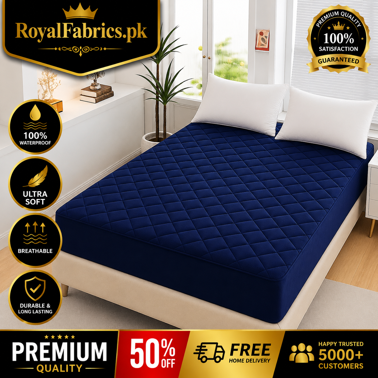 QUILTED WATERPROOF MATTRESS Protector