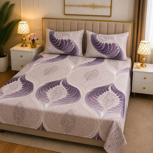 3D Pure Cotton Bed Sheet