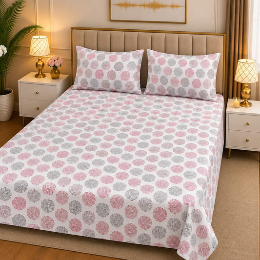 3D Pure Cotton Bed Sheet