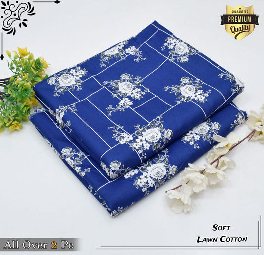 Rooma  2Pcs Soft Cotton Lawn Life Time Guaranteed