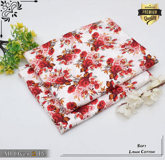 Rooma  2Pcs Soft Cotton Lawn Life Time Guaranteed