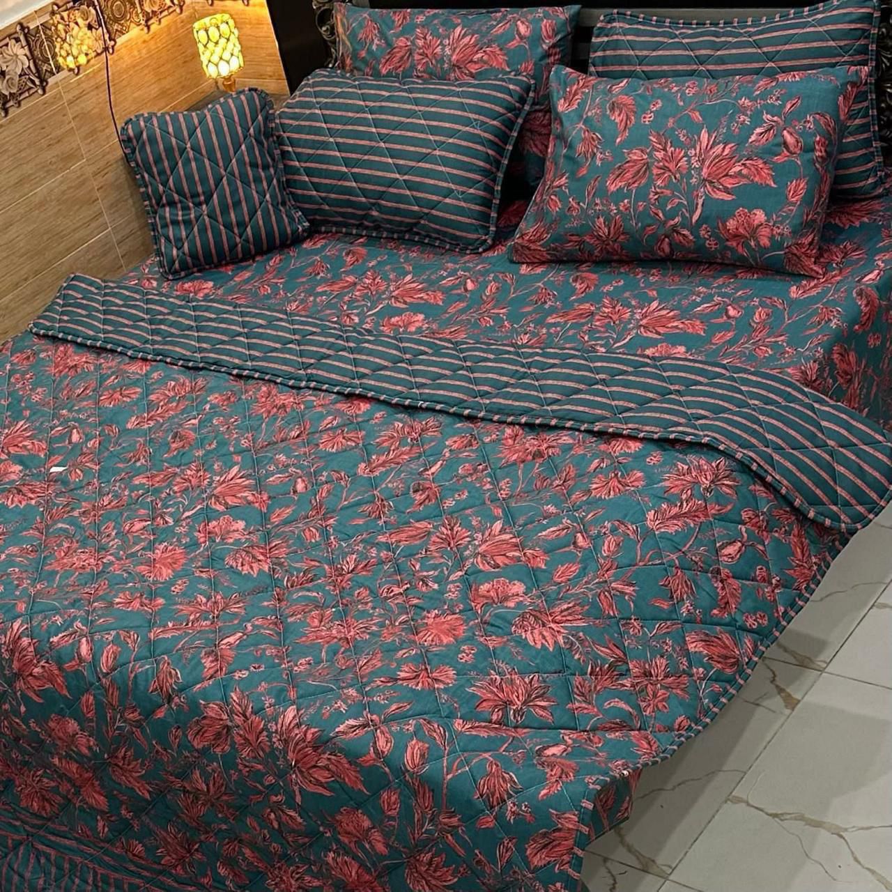 Alkaram Cotton Comforter Set - Light Filling