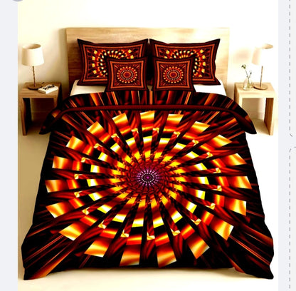 BEDIOR 5PCS DIGITAL 5D BED SHEET SET