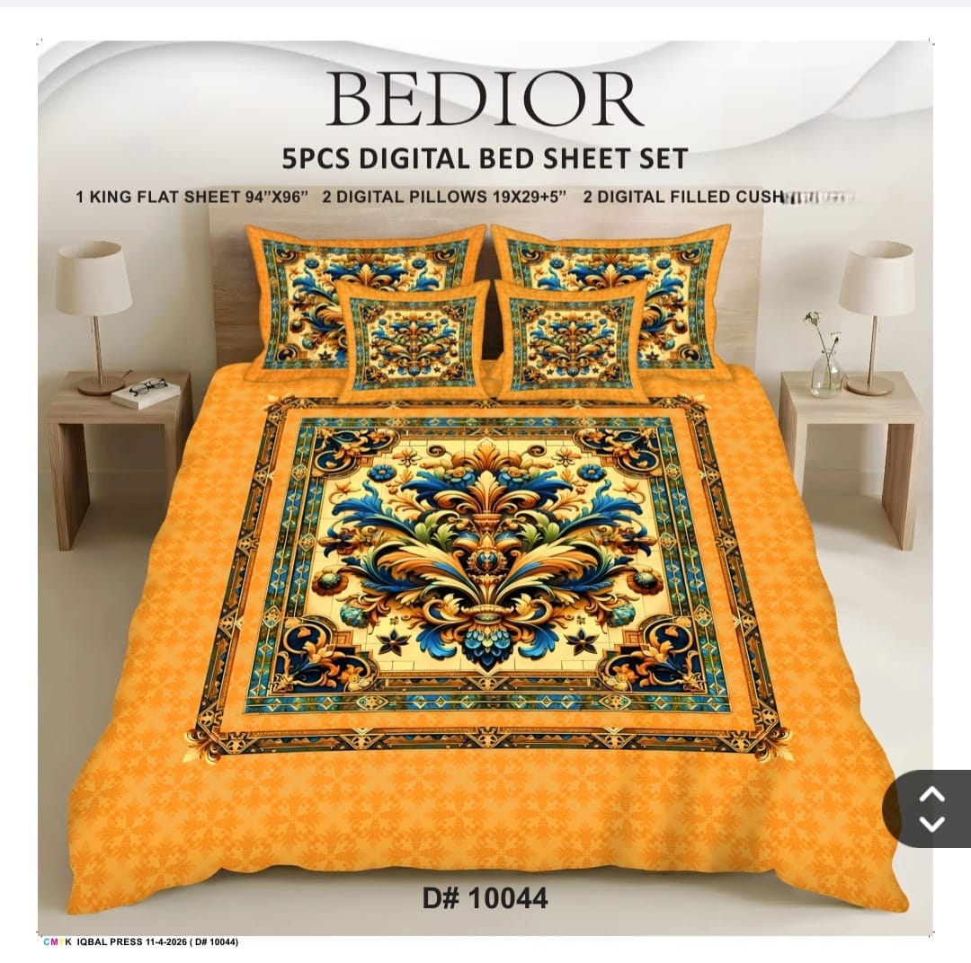 BEDIOR 5PCS DIGITAL 5D BED SHEET SET