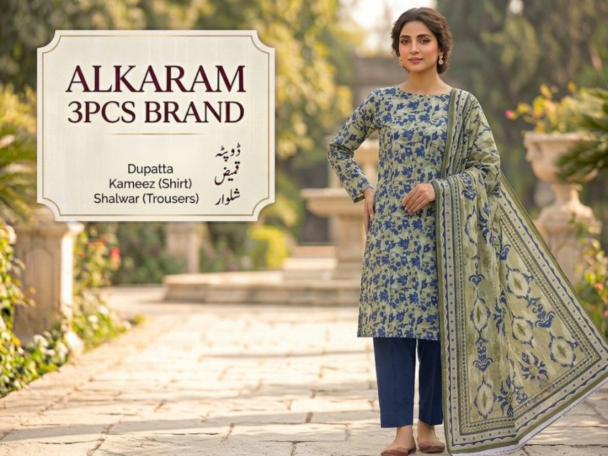 Unstitched Alkaram Lawn 3PC'S