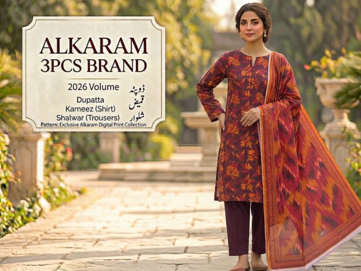 Unstitched Alkaram Lawn 3PC'S