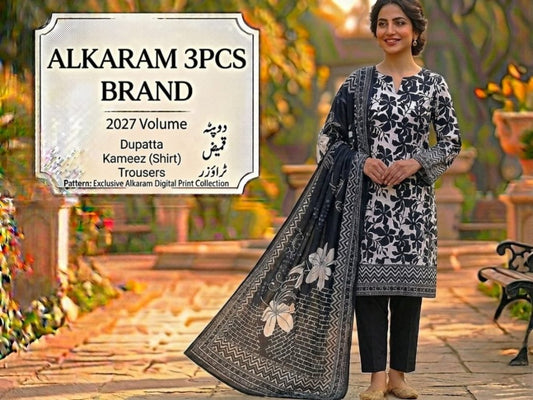 Unstitched Alkaram Lawn 3PC'S