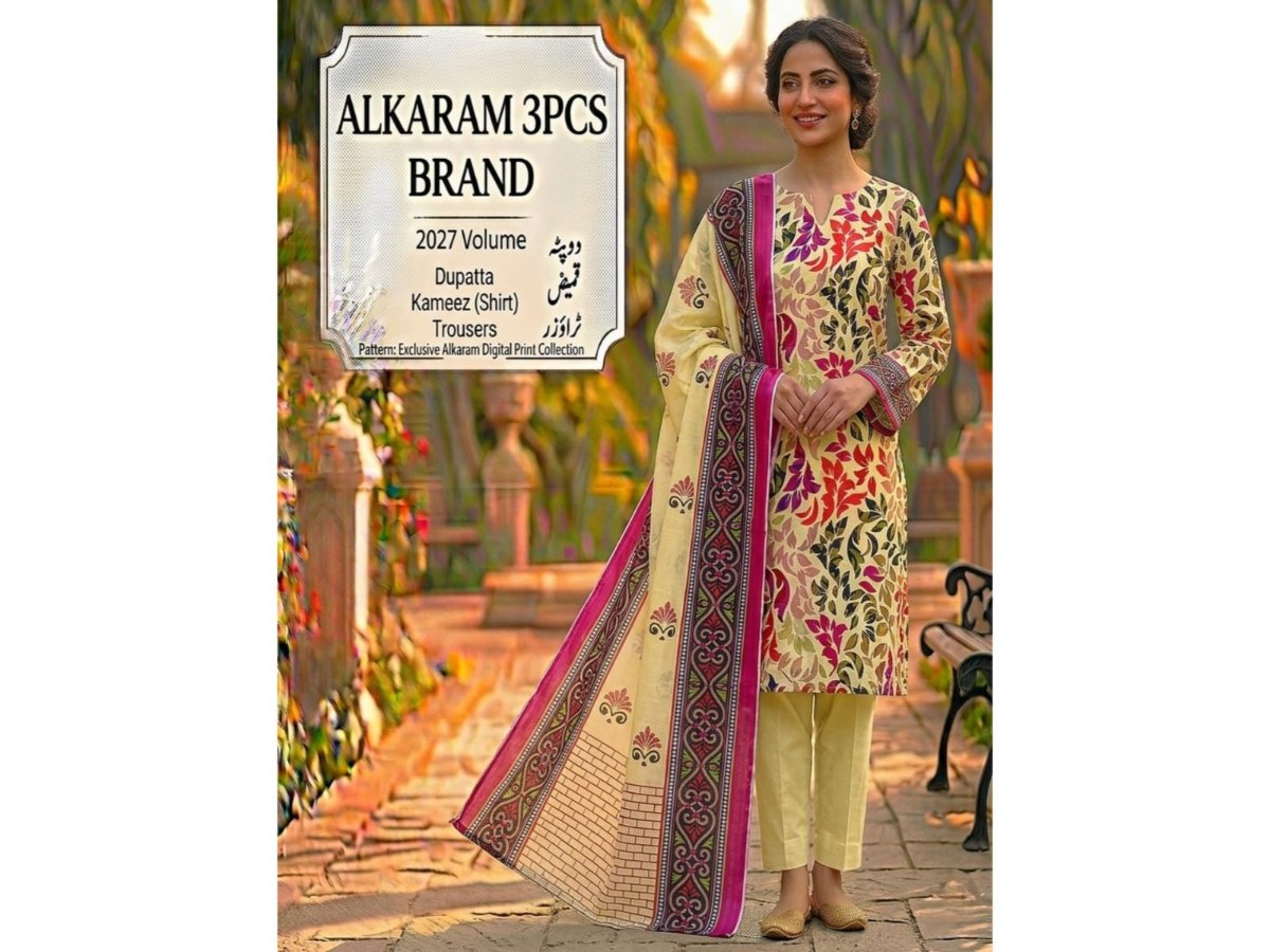 Unstitched Alkaram Lawn 3PC'S