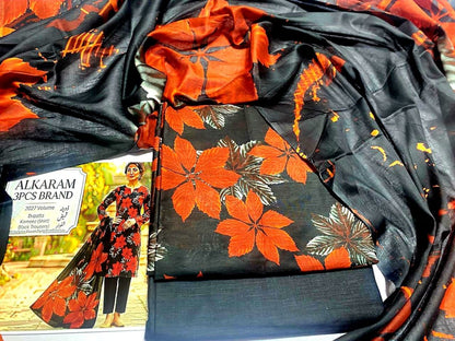 Unstitched Alkaram Lawn 3PC'S