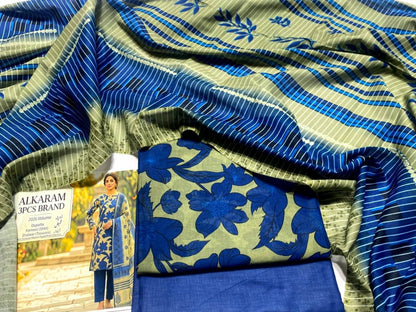 Unstitched Alkaram Lawn 3PC'S