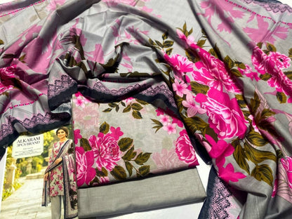 Unstitched Alkaram Lawn 3PC'S