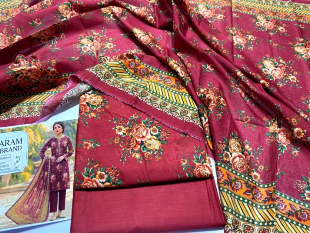 Unstitched Alkaram Lawn 3PC'S