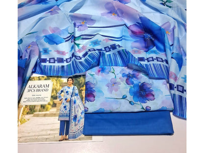 Unstitched Alkaram Lawn 3PC'S