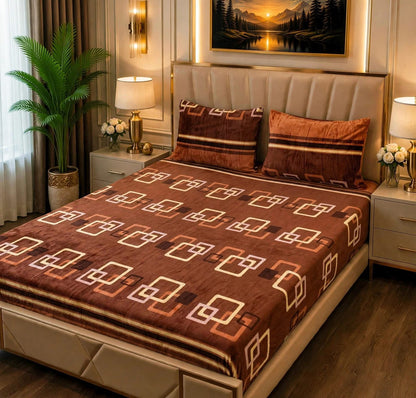 Fleece Bedsheet 3pc-Double Bed
