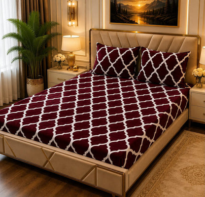 Fleece Bedsheet 3pc-Double Bed