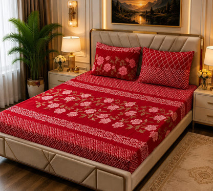 Fleece Bedsheet 3pc-Double Bed