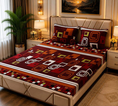 Fleece Bedsheet 3pc-Double Bed