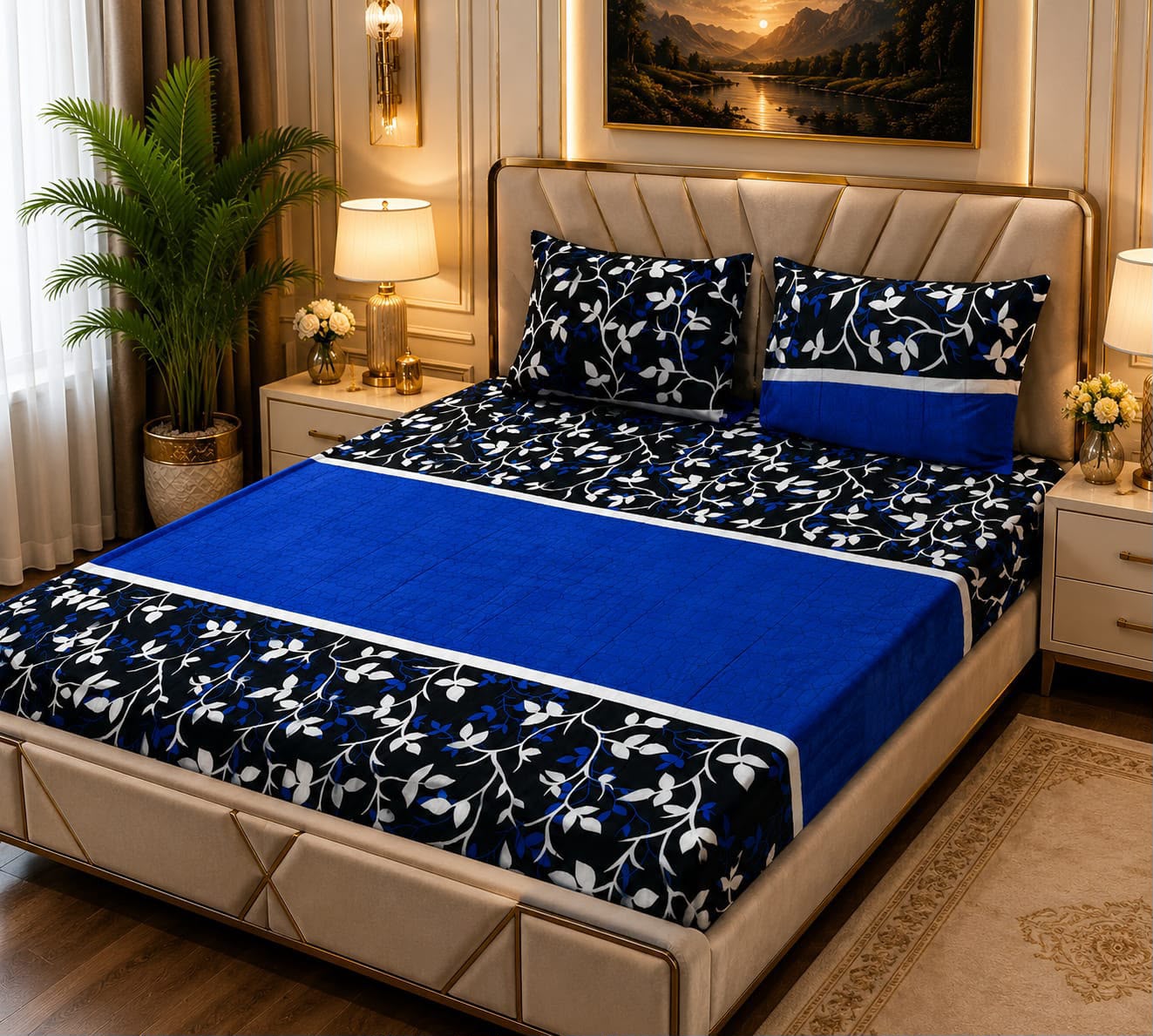 Fleece Bedsheet 3pc-Double Bed