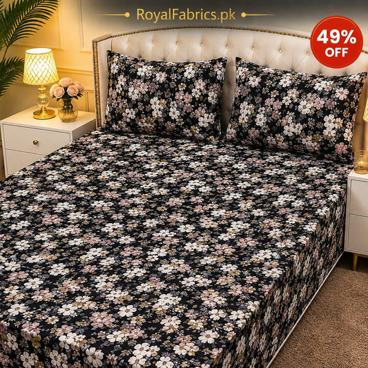 7D Digital Printed Cotton Bed Sheet