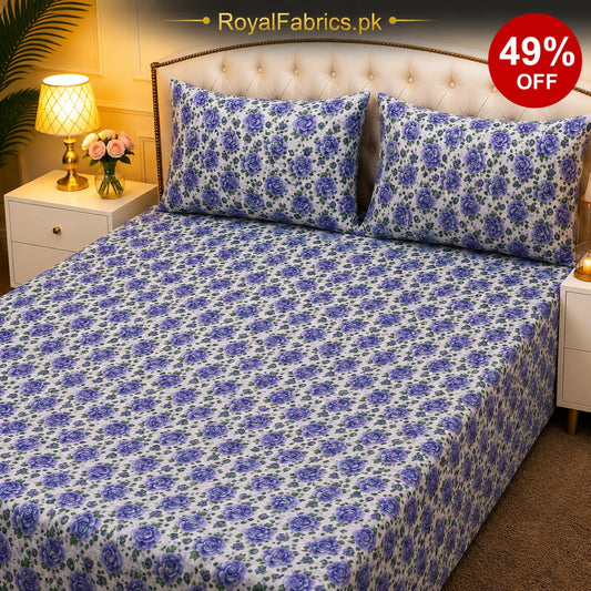 7D Digital Printed Cotton Bed Sheet