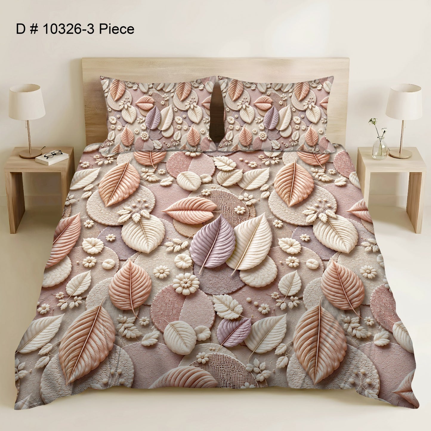 BEDIOR 3PCS DIGITAL 5D BED SHEET SET