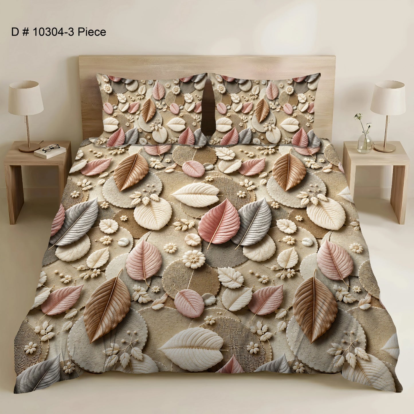 BEDIOR 3PCS DIGITAL 5D BED SHEET SET
