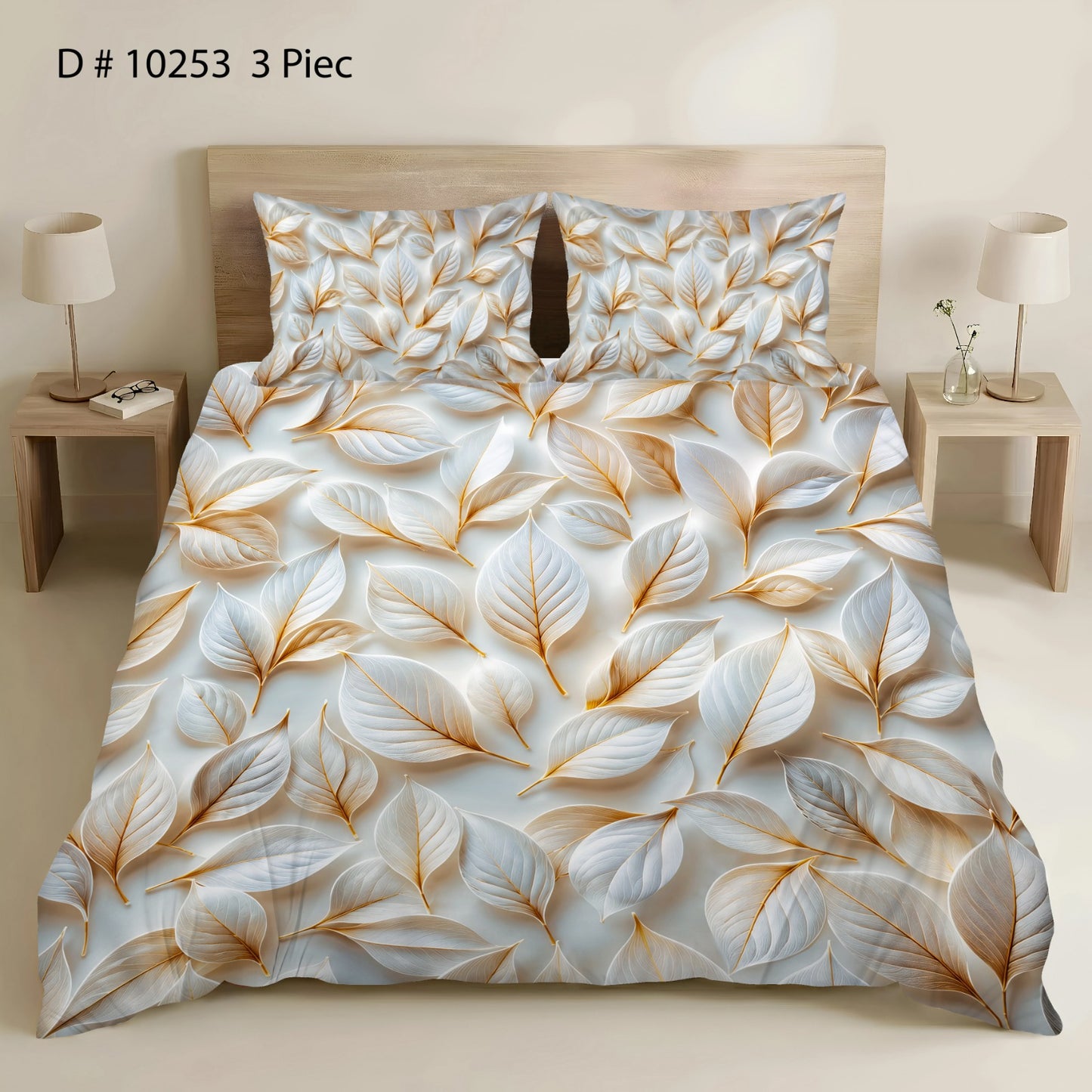 BEDIOR 3PCS DIGITAL 5D BED SHEET SET