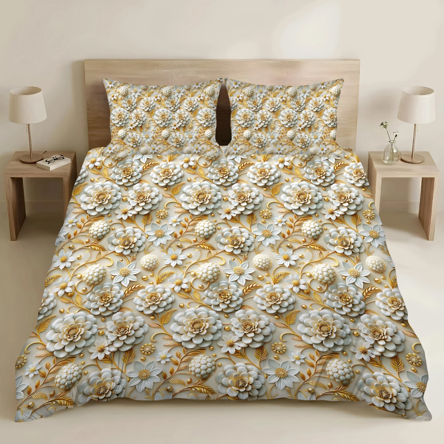 BEDIOR 3PCS DIGITAL 5D BED SHEET SET