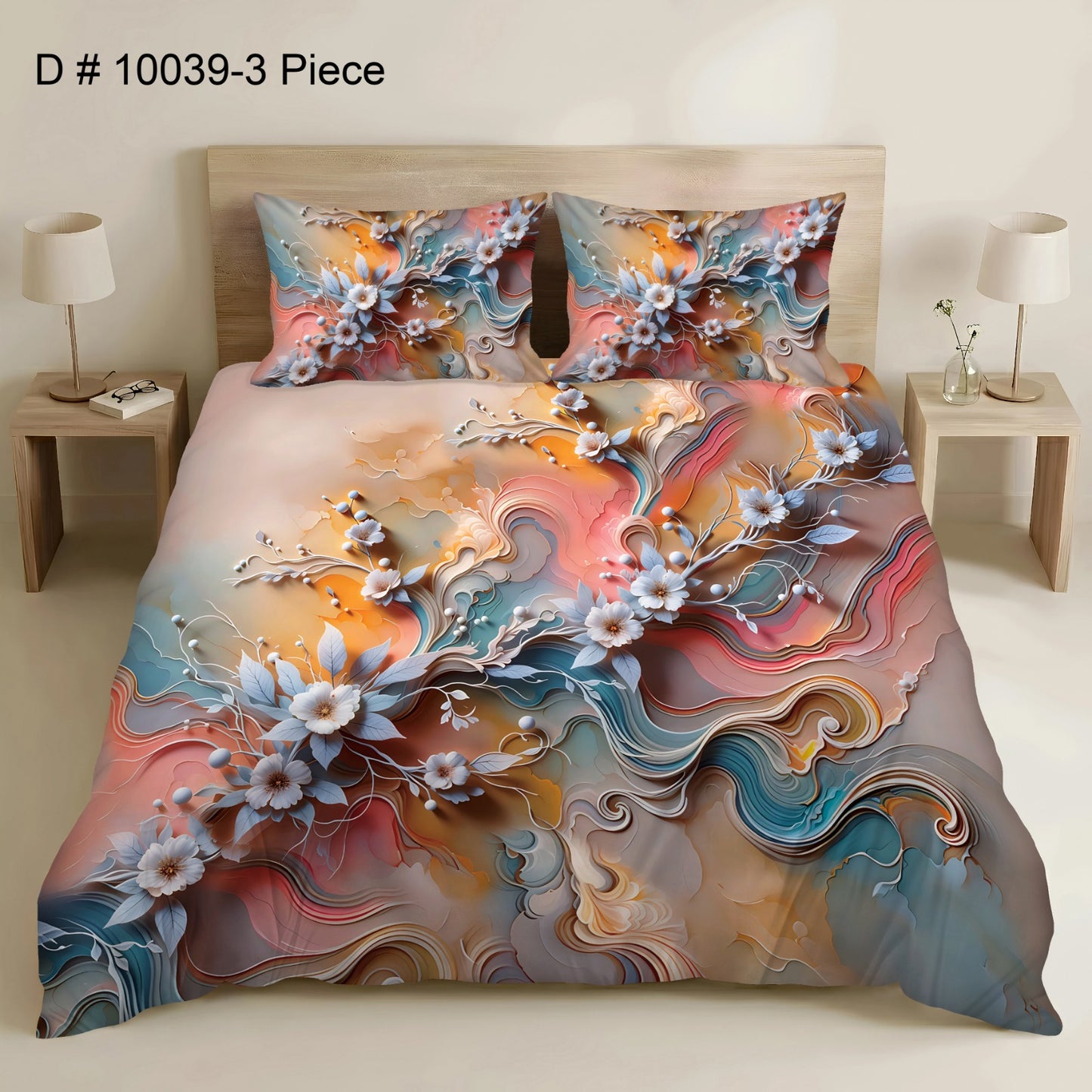 BEDIOR 5PCS DIGITAL 5D BED SHEET SET