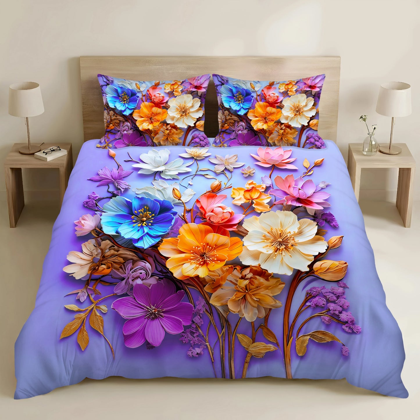BEDIOR 5PCS DIGITAL 5D BED SHEET SET