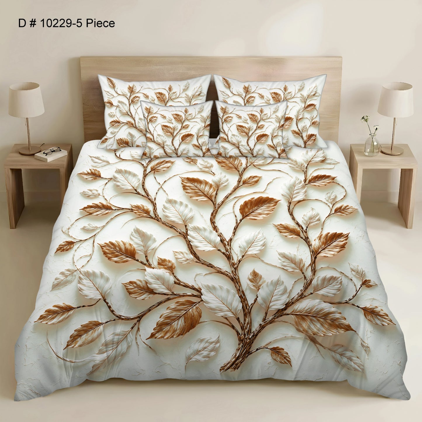 BEDIOR 5PCS DIGITAL 5D BED SHEET SET