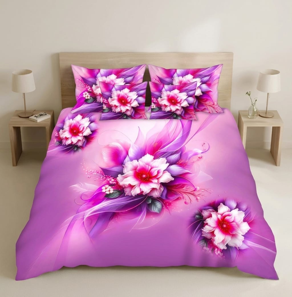 BEDIOR 5PCS DIGITAL 5D BED SHEET SET