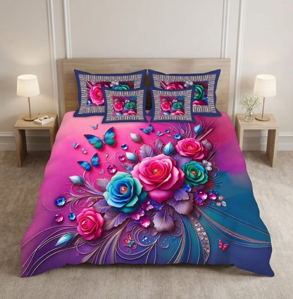 BEDIOR 5PCS DIGITAL 5D BED SHEET SET